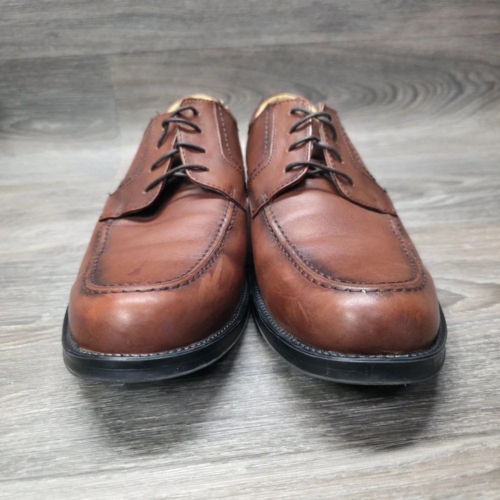 Ralph Lauren Chaps Dress Shoes Mens‎ 10.5M Brown Oxford Leather Old Money Preppy